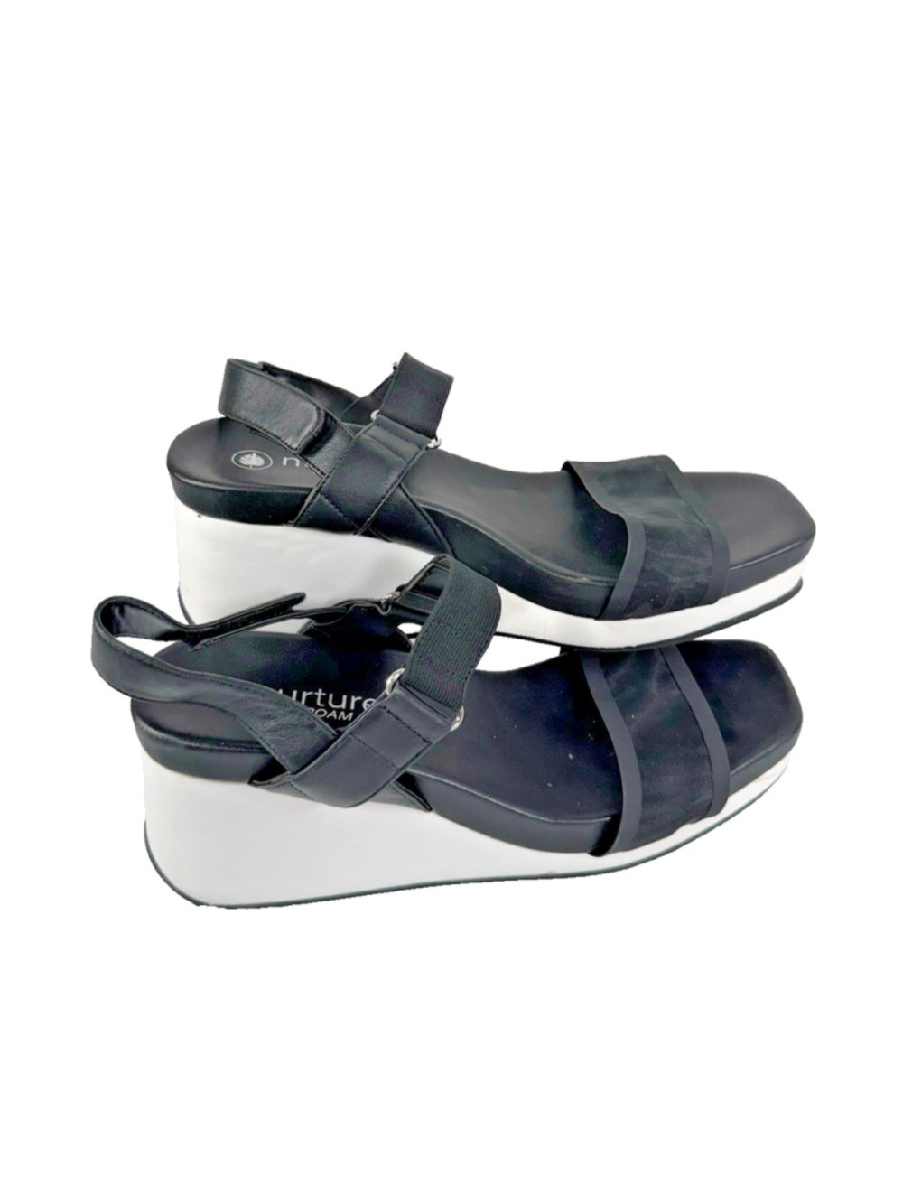 Nurture By Lamaze platform black sandals size 11